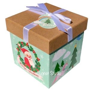 Molly & Rex Unicorn Believe in Santa Trinket Embellished Gift Box w/Tag (15135)